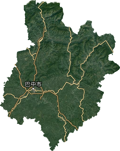 巴中市衛星圖