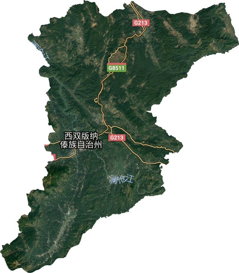 景洪市衛星圖