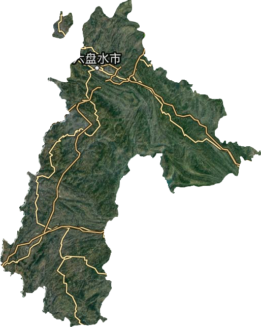 六盤水市衛(wèi)星圖