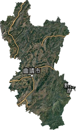 曲靖市衛星圖