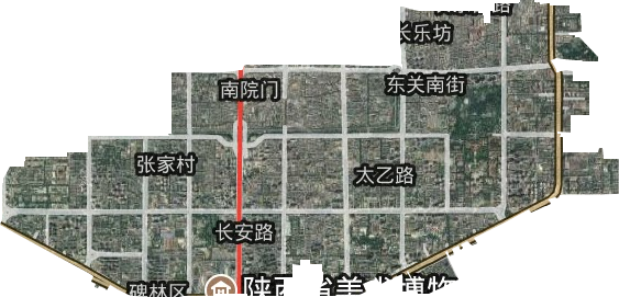 碑林區衛星圖