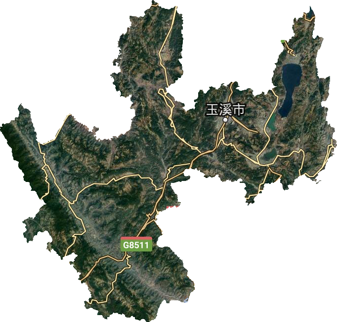 玉溪市衛星圖