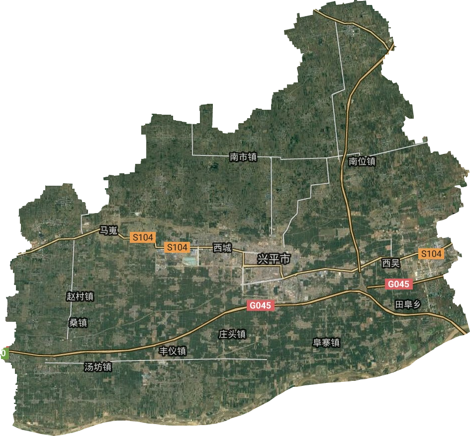 興平市衛星圖
