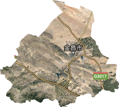 金昌市衛星圖