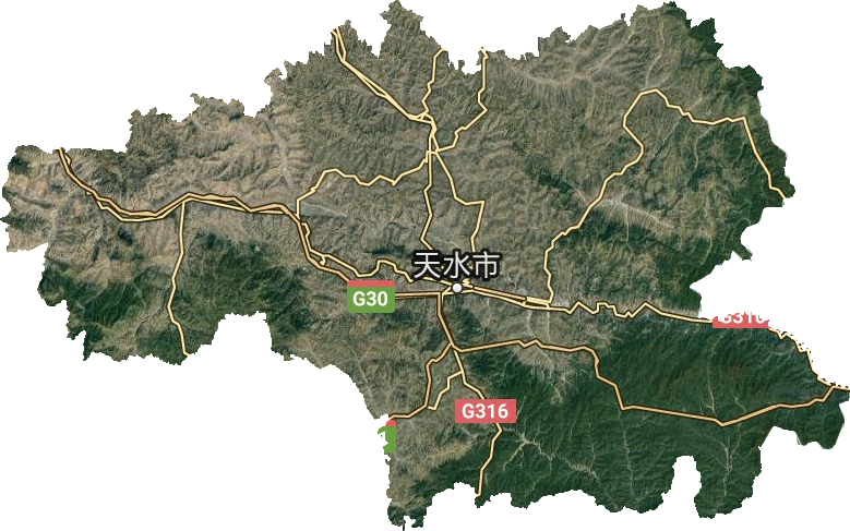 天水市衛(wèi)星圖