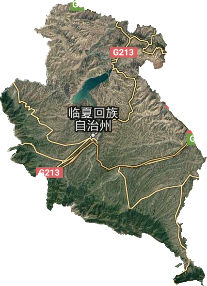 臨夏回族自治州衛星圖