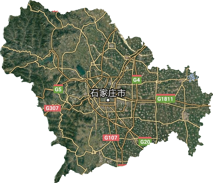 石家莊市衛星圖