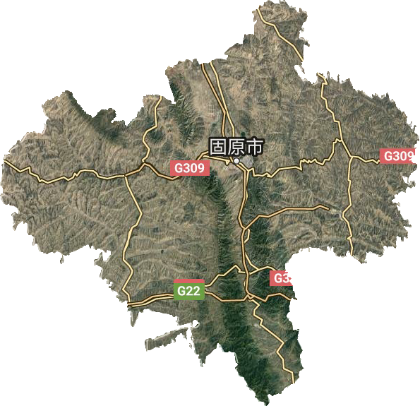 固原市衛星圖
