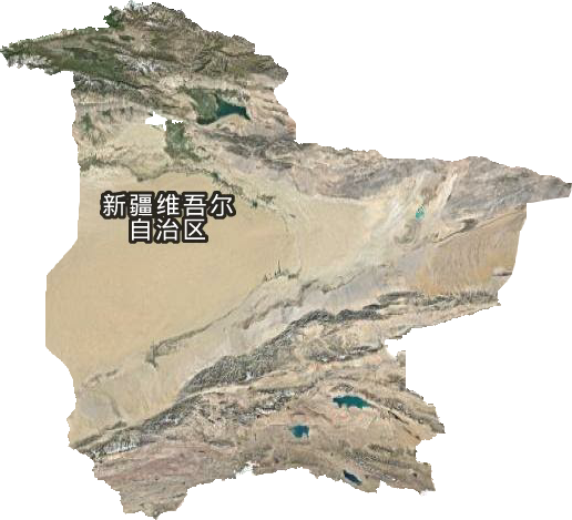 巴音郭楞蒙古自治州衛(wèi)星圖