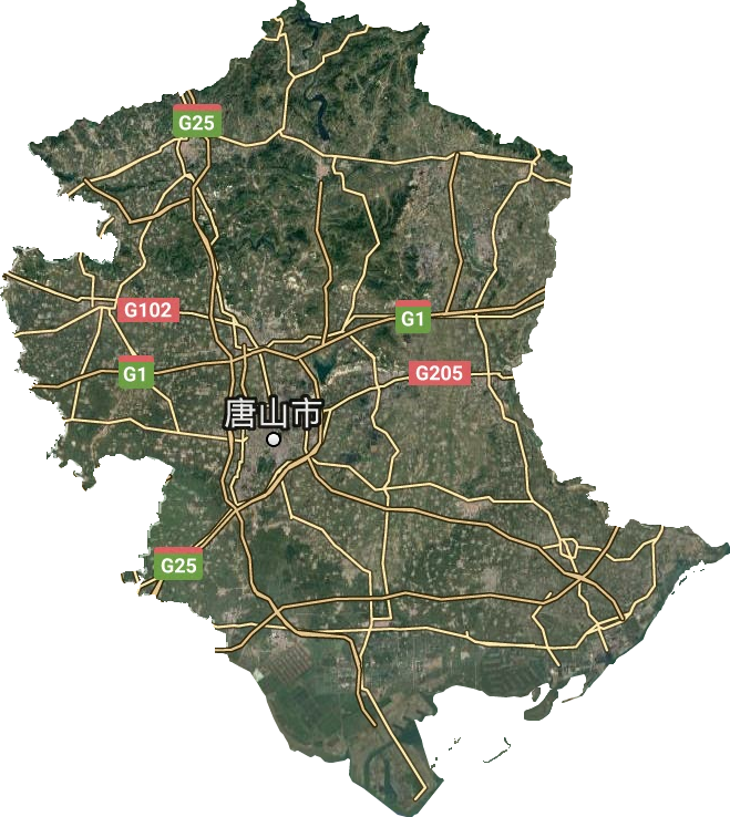 唐山市衛(wèi)星圖