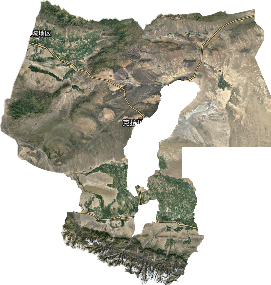 塔城地區衛星圖
