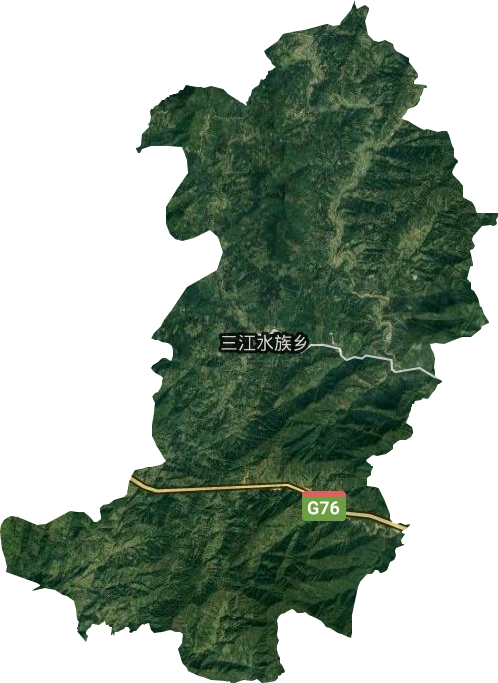 三江鄉衛星圖