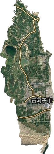 石河子市衛星圖