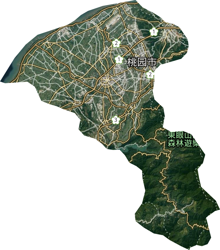 桃園市衛(wèi)星圖