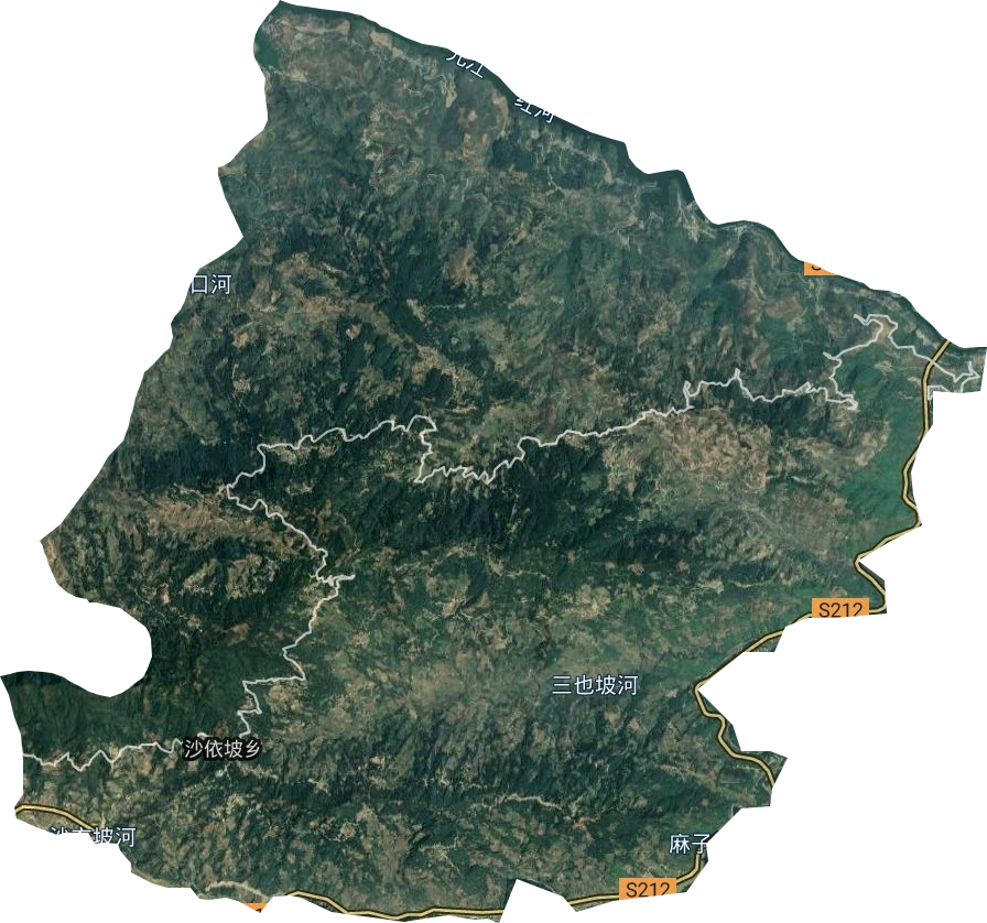 沙依坡鄉衛星圖