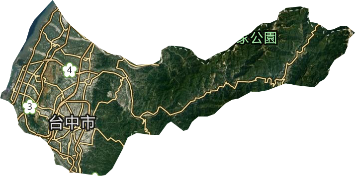 臺中市衛星圖