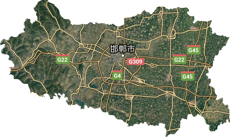 邯鄲市衛(wèi)星圖