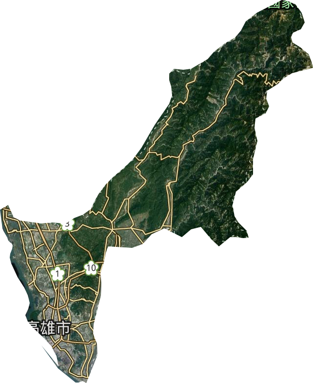 高雄市衛星圖