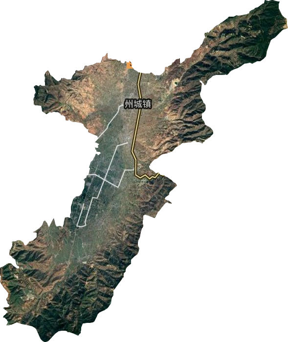 州城鎮衛星圖