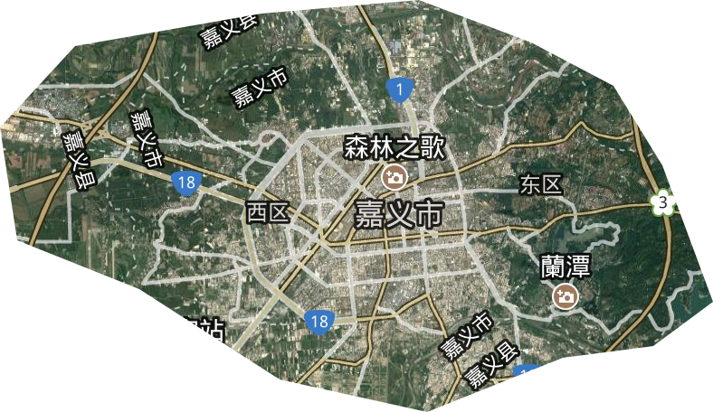 嘉義市衛(wèi)星圖