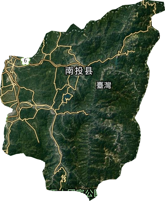 南投縣衛星圖