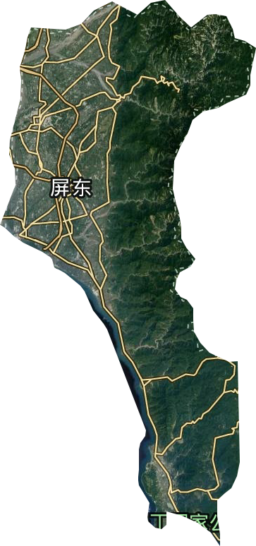 屏東縣衛星圖