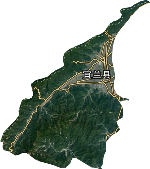 宜蘭縣衛星圖