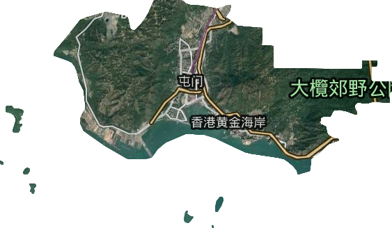 屯門區衛星圖