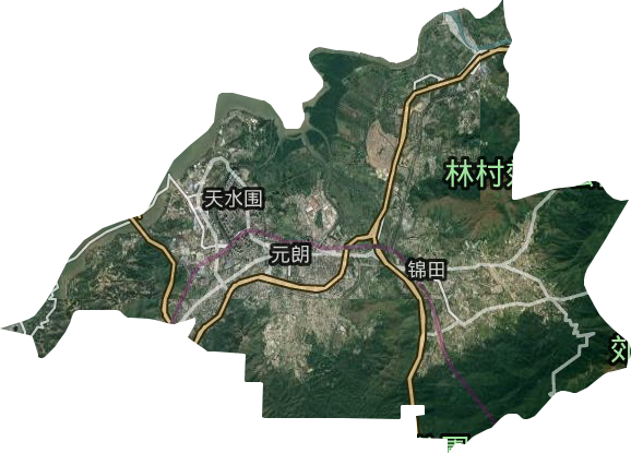 元朗區衛星圖