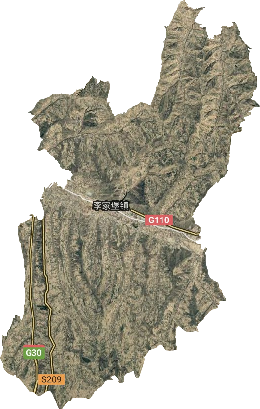 李家堡鎮衛星圖