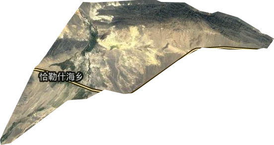 恰勒什海鄉衛星圖