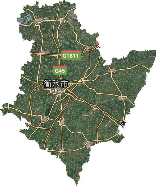衡水市衛星圖