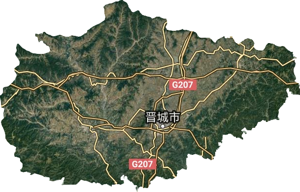 晉城市衛星圖