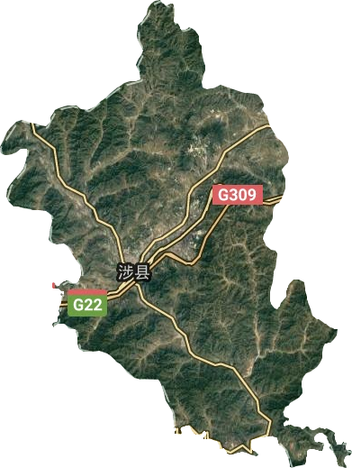 涉縣衛(wèi)星圖