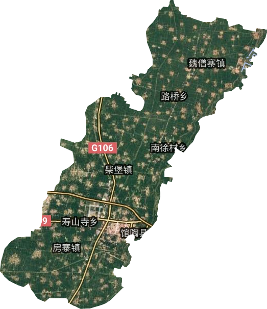 館陶縣衛星圖