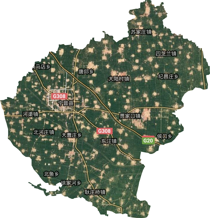 寧晉縣衛(wèi)星圖