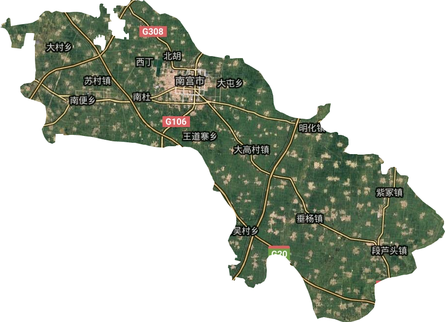 南宮市衛(wèi)星圖