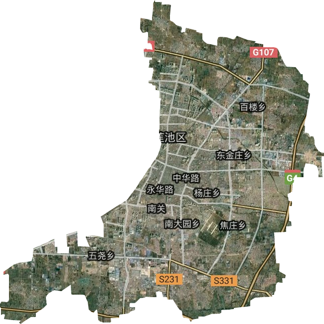 蓮池區衛星圖