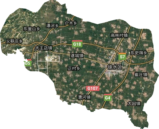 徐水區(qū)衛(wèi)星圖