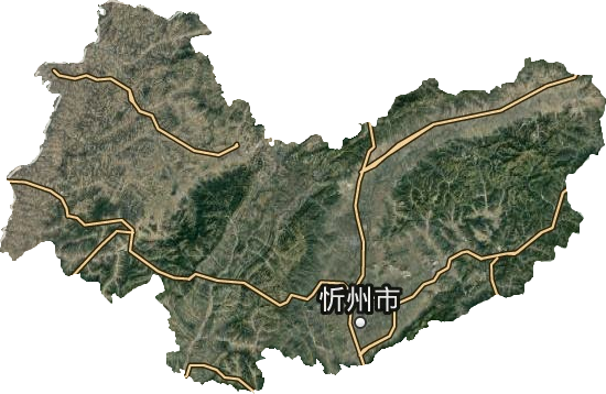 忻州市衛星圖