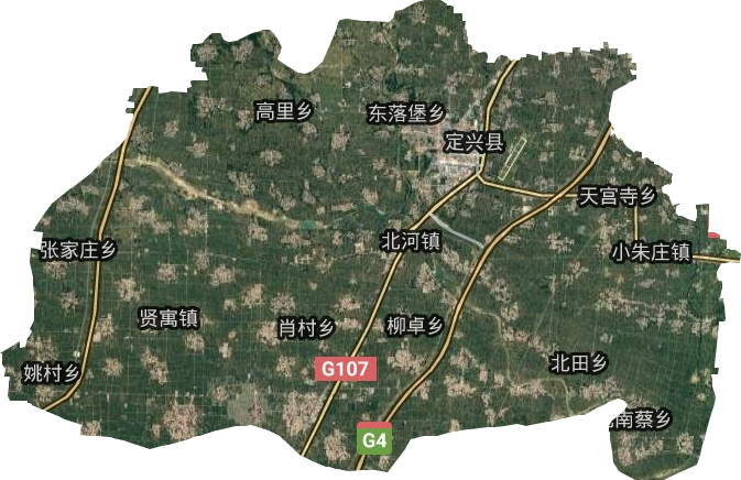 定興縣衛(wèi)星圖