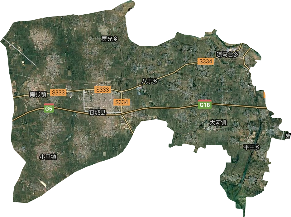 容城縣衛星圖
