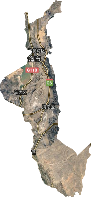 烏海市衛星圖