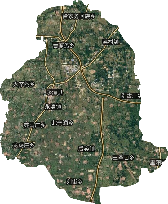 永清縣衛星圖