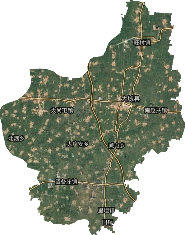 大城縣衛(wèi)星圖
