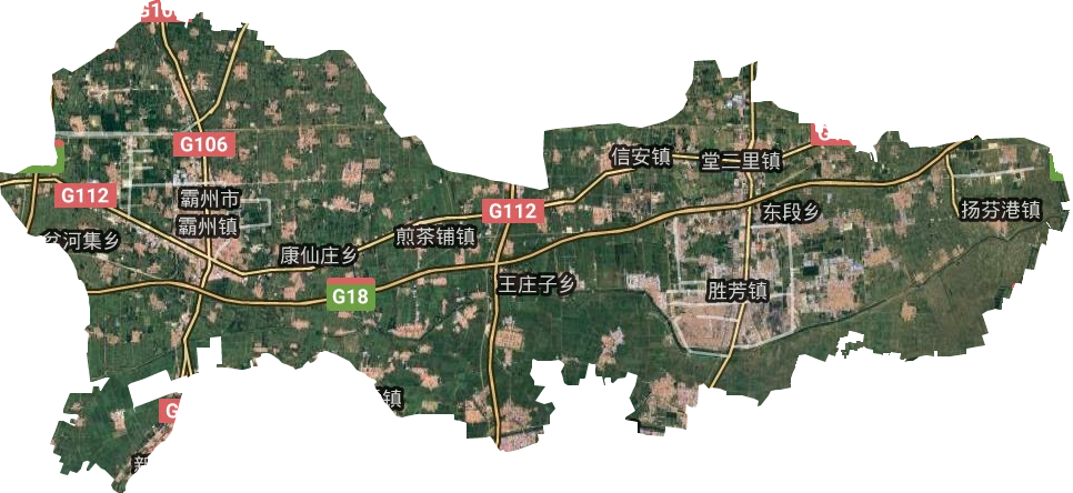 霸州市衛星圖