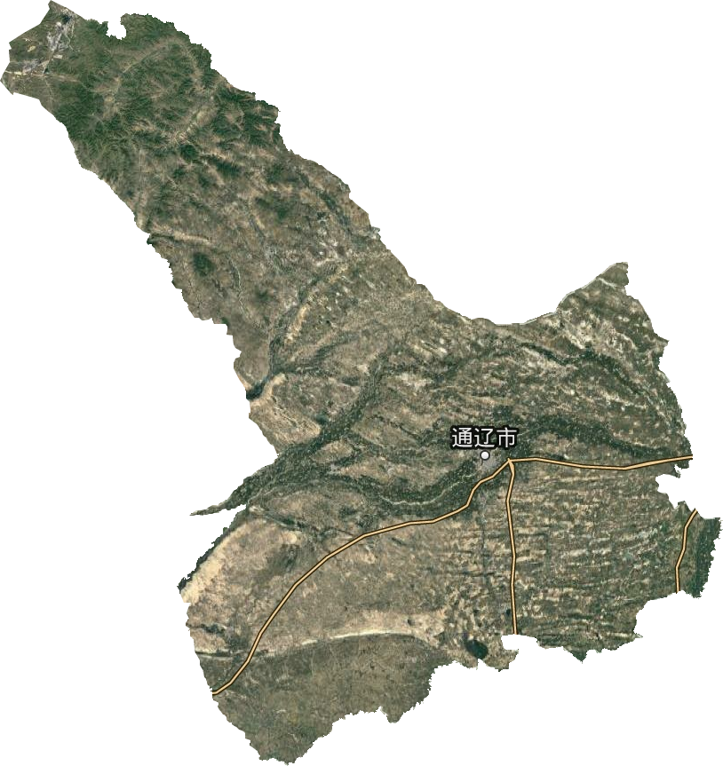 通遼市衛星圖
