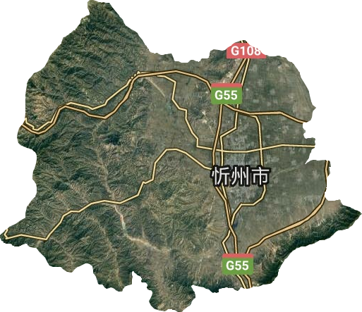 忻府區衛星圖