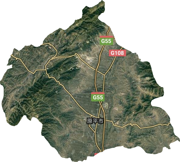 原平市衛星圖