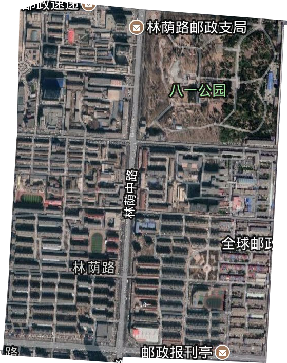 林蔭路街道衛(wèi)星圖